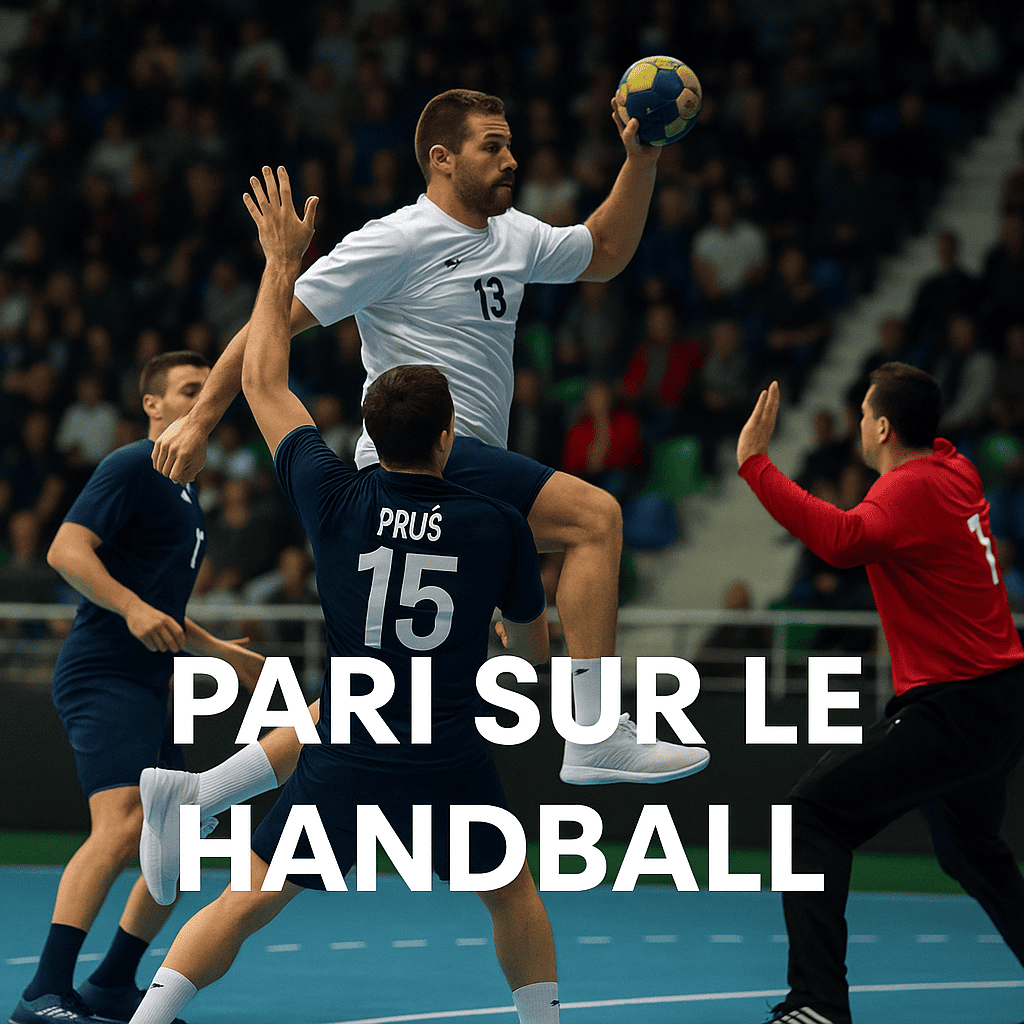Match de handball professionnel en action pour les paris handball