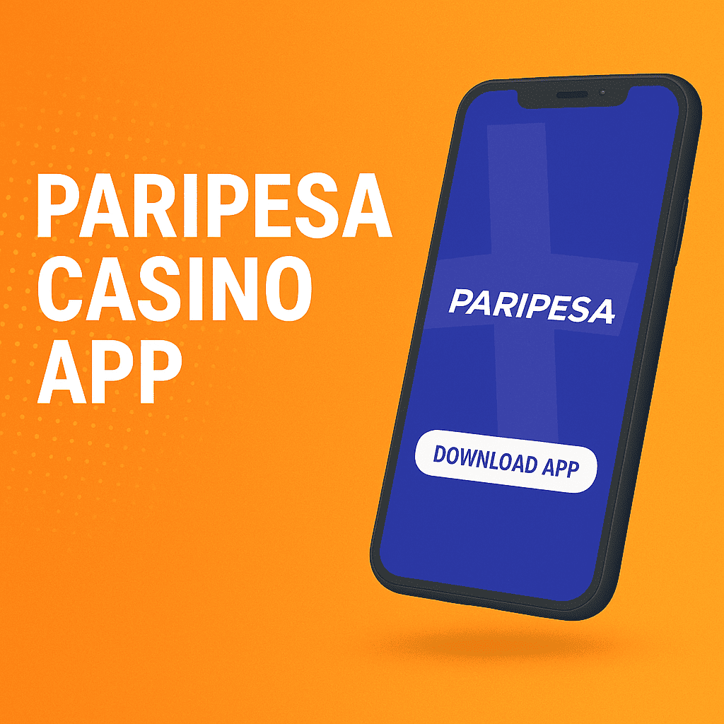 PariPesa Casino app displayed on a smartphone with a “Download App” button.