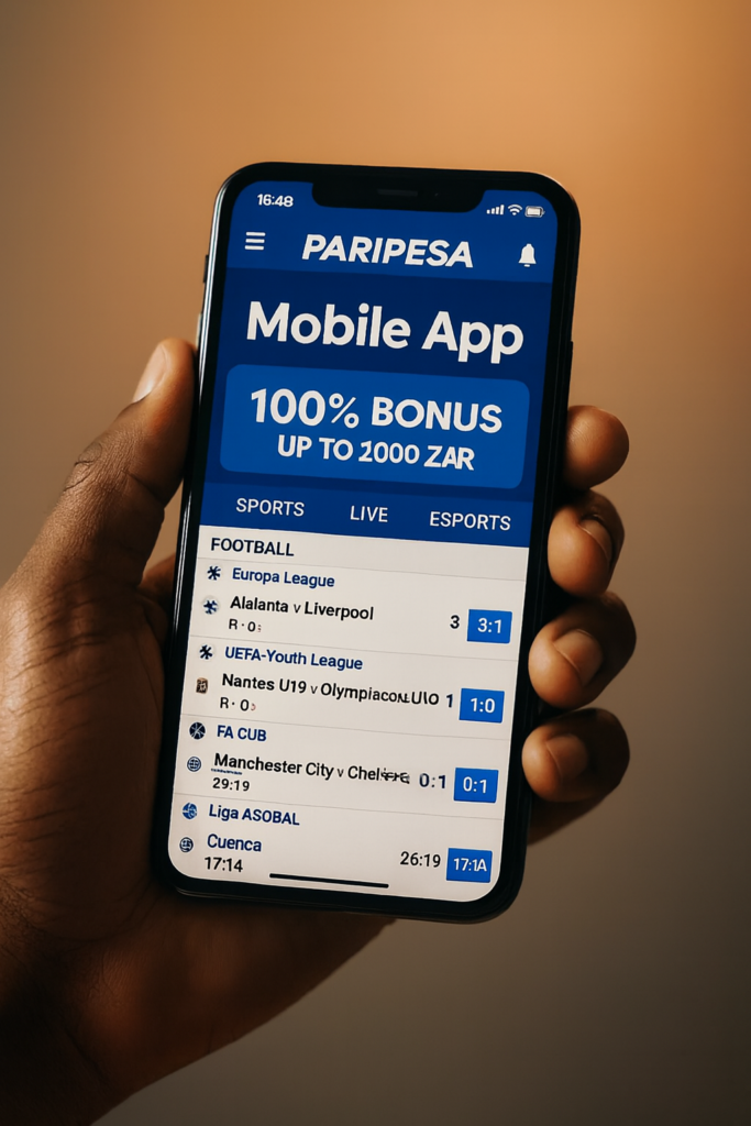 paripesa mobile bonus south africa